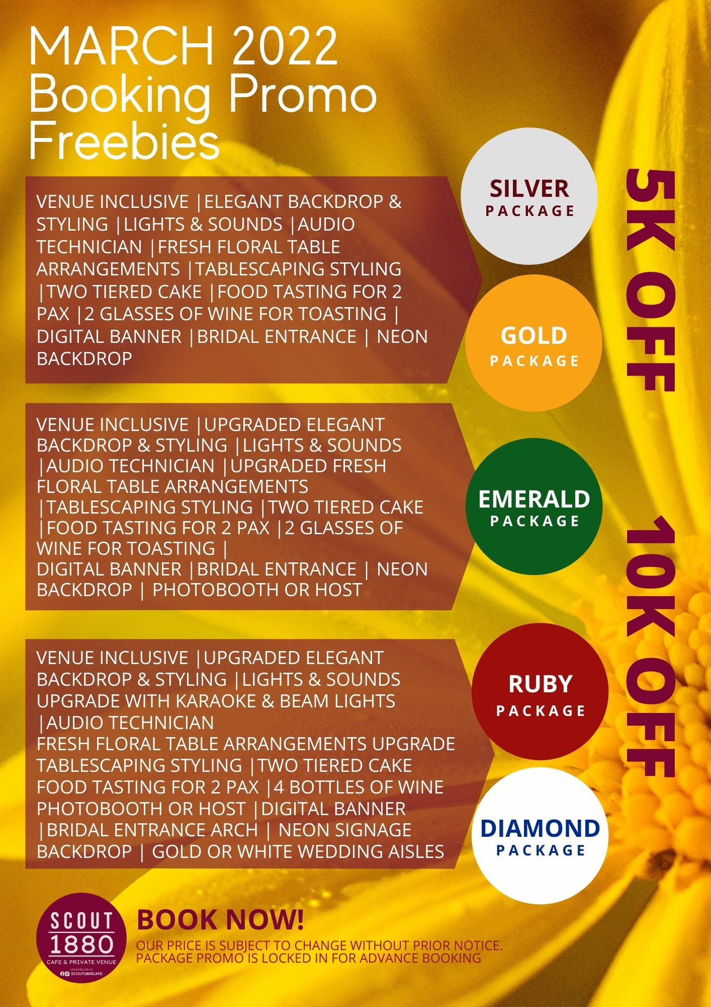MARCH 2022 BOOKING PROMO Scout1880